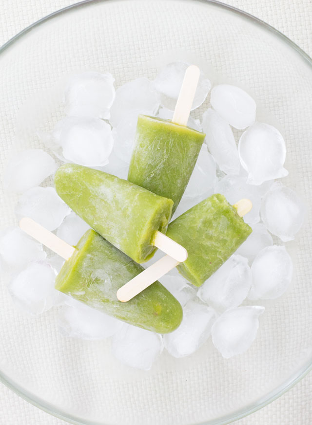 Green Smoothie Eis am Stiel