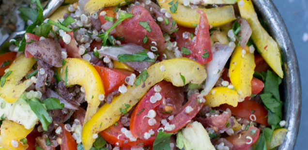 Mein Mitbringsel aus der Südtürkei: türkisch inspirierter Quinoa-Salat