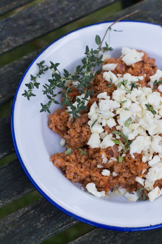 Carrots for Claire: Roter Buchweizenbulgur mit geröstetem Blumenkohl, nur Mut bei pingeligen Kindern! 