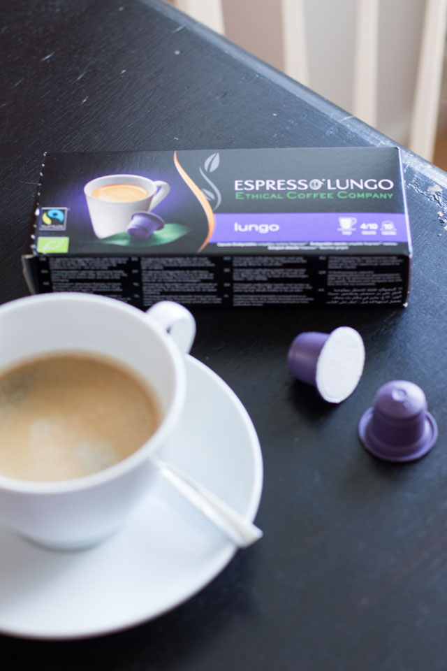 Faire Trade und biologisch abbaubar, Espresso Lungo der Ethical Coffee Company - eines meiner 5 Lieblingsprodukte im September