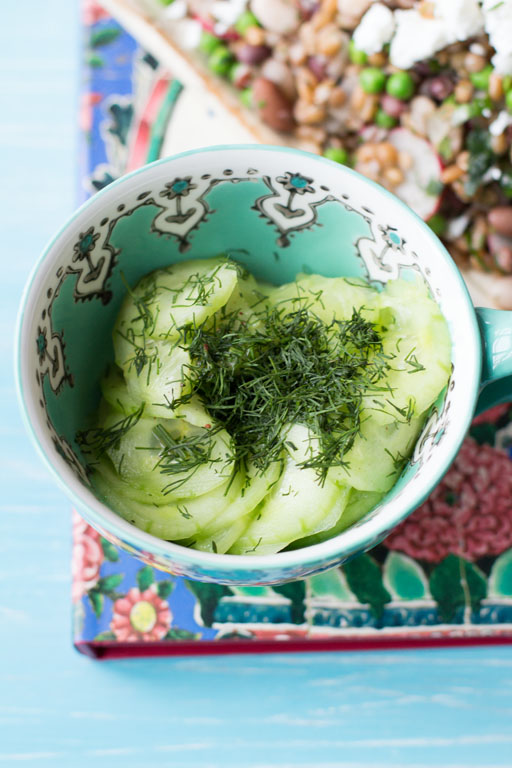 Wir lieben diesen Gurkensalat! & Tipps für eine vielfältige Ernährung bei wählerischen Kindern - Carrots for Claire